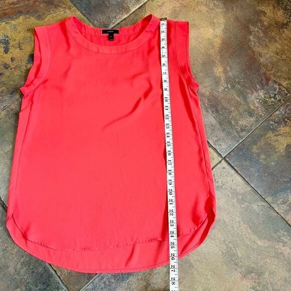J. Crew Sleeveless Tangerine Blouse Size 6 - Picture 7 of 10